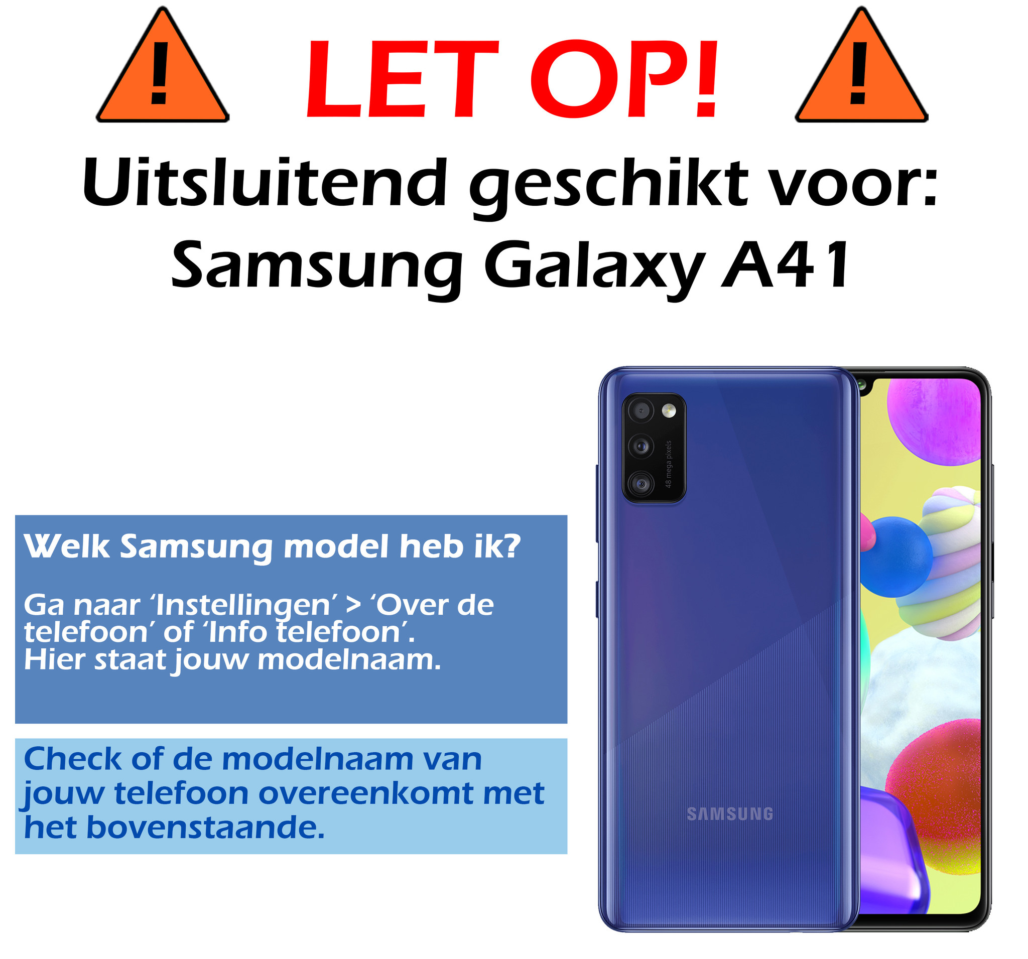 Nomfy Screenprotector Geschikt voor Samsung A41 Camera Screen Protector Beschermglas - Screenprotector Geschikt voor Samsung Galaxy A41 Camera Screenprotector Tempered Glass - 3 PACK