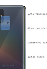 BASEY. Screenprotector Geschikt voor Samsung A51 Camera Screenprotector Tempered Glass Beschermglas Camera - Screenprotector Geschikt voor Samsung Galaxy A51 Camera Screen Protector