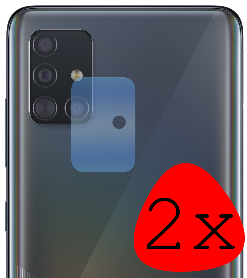 BASEY. Screenprotector Geschikt voor Samsung A51 Camera Screenprotector Tempered Glass Beschermglas Camera - Screenprotector Geschikt voor Samsung Galaxy A51 Camera Screen Protector - 2 Stuks