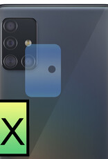 NoXx Screenprotector Geschikt voor Samsung A51 Camera Screenprotector Gehard Glas - Screenprotector Geschikt voor Samsung Galaxy A51 Screenprotector Camera Tempered Glass - 2x