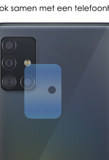 NoXx Screenprotector Geschikt voor Samsung A51 Camera Screenprotector Gehard Glas - Screenprotector Geschikt voor Samsung Galaxy A51 Screenprotector Camera Tempered Glass - 3x