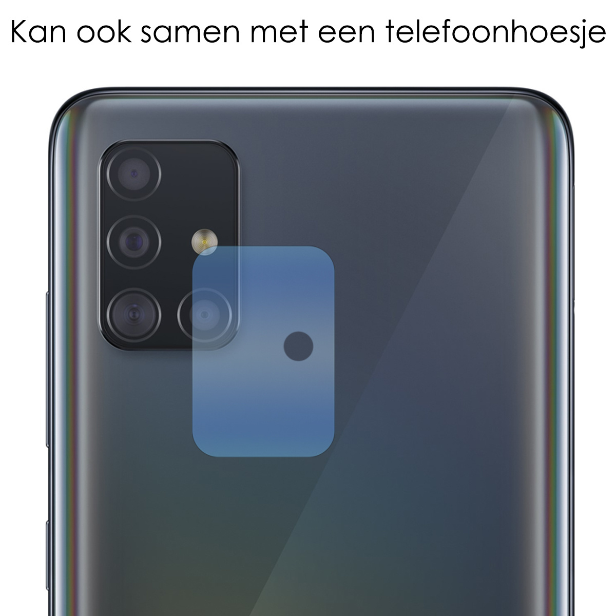 NoXx Screenprotector Geschikt voor Samsung A51 Camera Screenprotector Gehard Glas - Screenprotector Geschikt voor Samsung Galaxy A51 Screenprotector Camera Tempered Glass - 3x