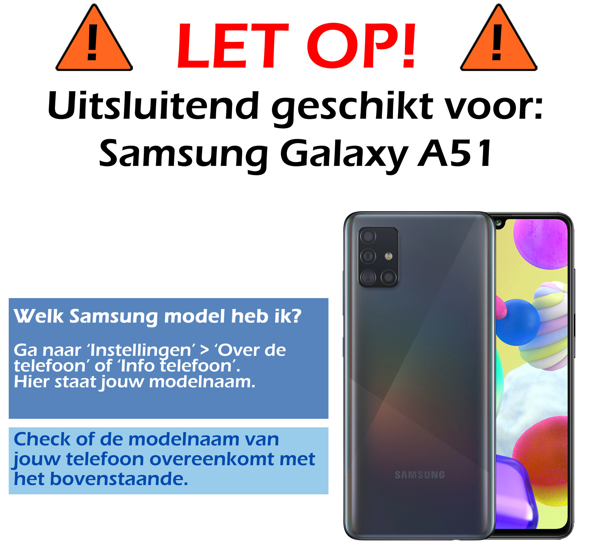 Nomfy Screenprotector Geschikt voor Samsung A51 Camera Screen Protector Beschermglas - Screenprotector Geschikt voor Samsung Galaxy A51 Camera Screenprotector Tempered Glass - 3 PACK