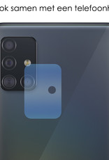 NoXx Screenprotector Geschikt voor Samsung A71 Camera Screenprotector Gehard Glas - Screenprotector Geschikt voor Samsung Galaxy A71 Screenprotector Camera Tempered Glass