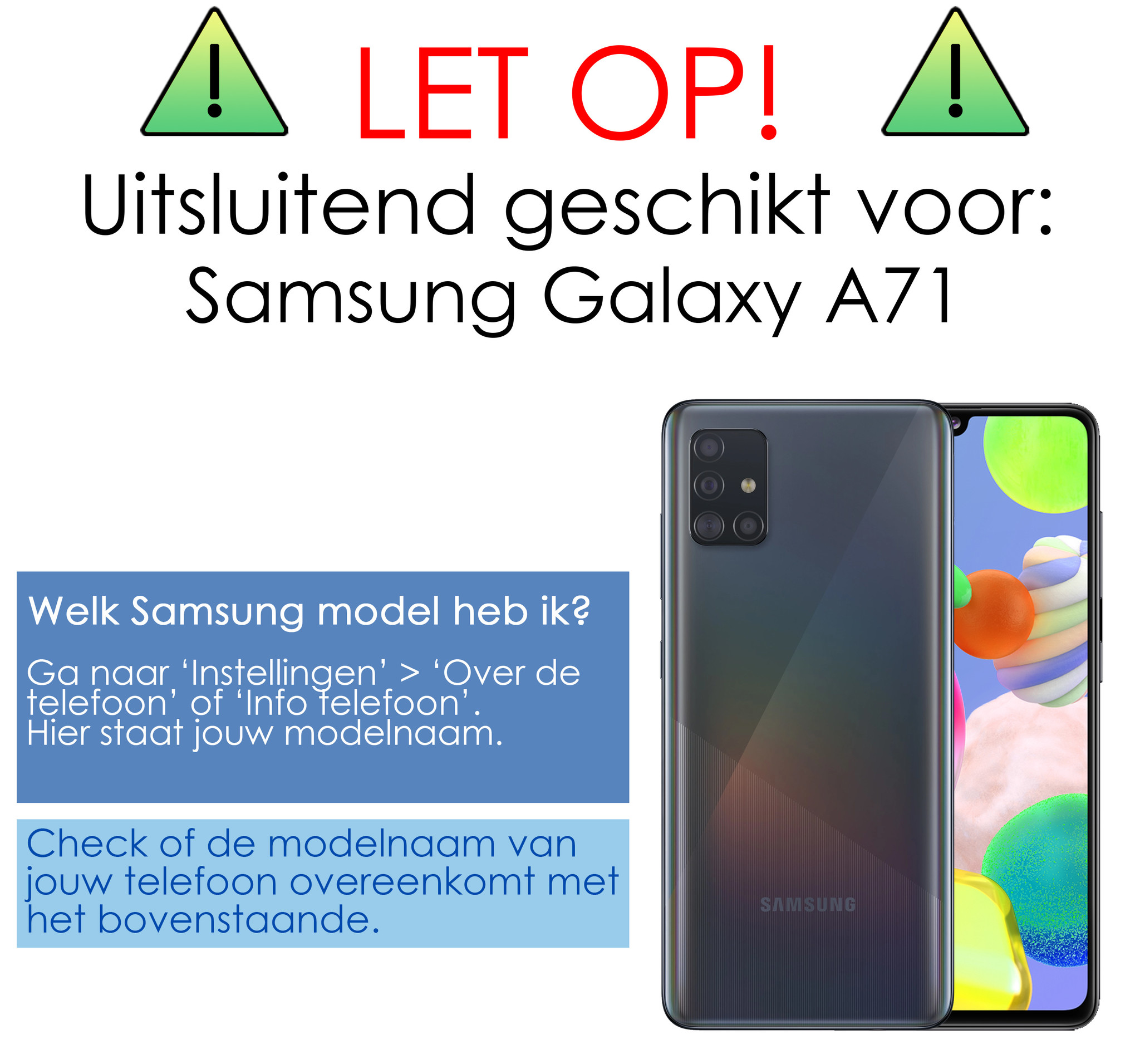 NoXx Screenprotector Geschikt voor Samsung A71 Camera Screenprotector Gehard Glas - Screenprotector Geschikt voor Samsung Galaxy A71 Screenprotector Camera Tempered Glass