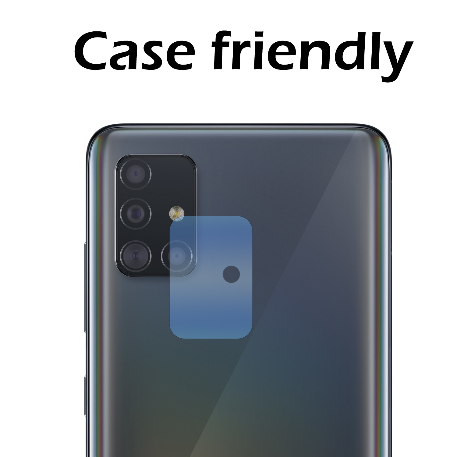 Nomfy Screenprotector Geschikt voor Samsung A71 Camera Screen Protector Beschermglas - Screenprotector Geschikt voor Samsung Galaxy A71 Camera Screenprotector Tempered Glass