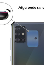 Nomfy Screenprotector Geschikt voor Samsung A71 Camera Screen Protector Beschermglas - Screenprotector Geschikt voor Samsung Galaxy A71 Camera Screenprotector Tempered Glass