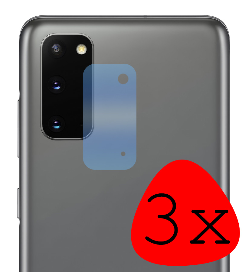 BASEY. Screenprotector Geschikt voor Samsung S20 Camera Screenprotector Tempered Glass Beschermglas Camera - Screenprotector Geschikt voor Samsung Galaxy S20 Camera Screen Protector - 3 Stuks