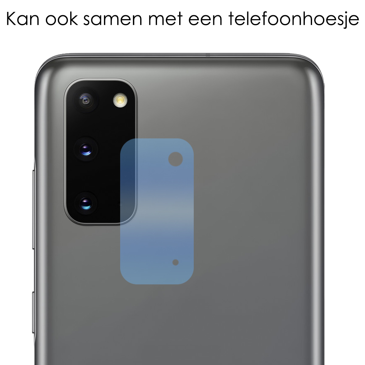 NoXx Screenprotector Geschikt voor Samsung S20 Camera Screenprotector Gehard Glas - Screenprotector Geschikt voor Samsung Galaxy S20 Screenprotector Camera Tempered Glass - 2x