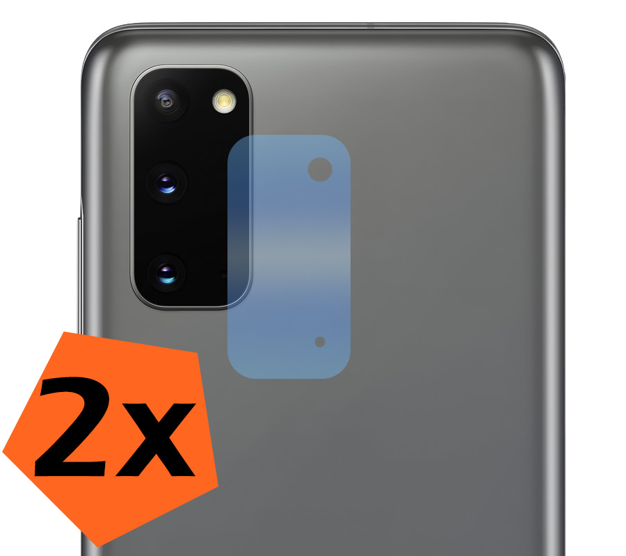 Nomfy Screenprotector Geschikt voor Samsung S20 Camera Screen Protector Beschermglas - Screenprotector Geschikt voor Samsung Galaxy S20 Camera Screenprotector Tempered Glass - 2 PACK