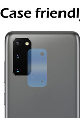 Nomfy Screenprotector Geschikt voor Samsung S20 Camera Screen Protector Beschermglas - Screenprotector Geschikt voor Samsung Galaxy S20 Camera Screenprotector Tempered Glass - 2 PACK