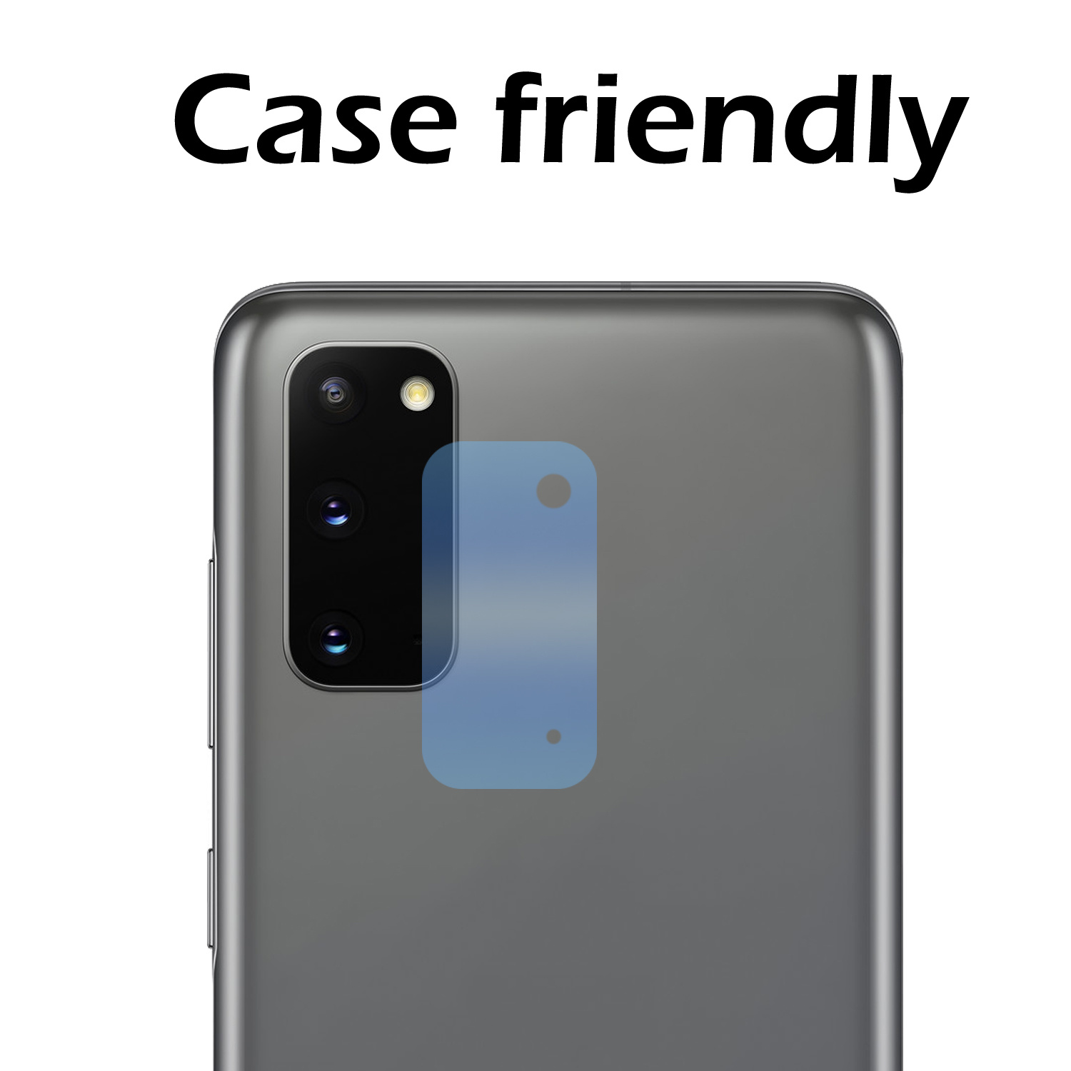 Nomfy Screenprotector Geschikt voor Samsung S20 Camera Screen Protector Beschermglas - Screenprotector Geschikt voor Samsung Galaxy S20 Camera Screenprotector Tempered Glass - 3 PACK