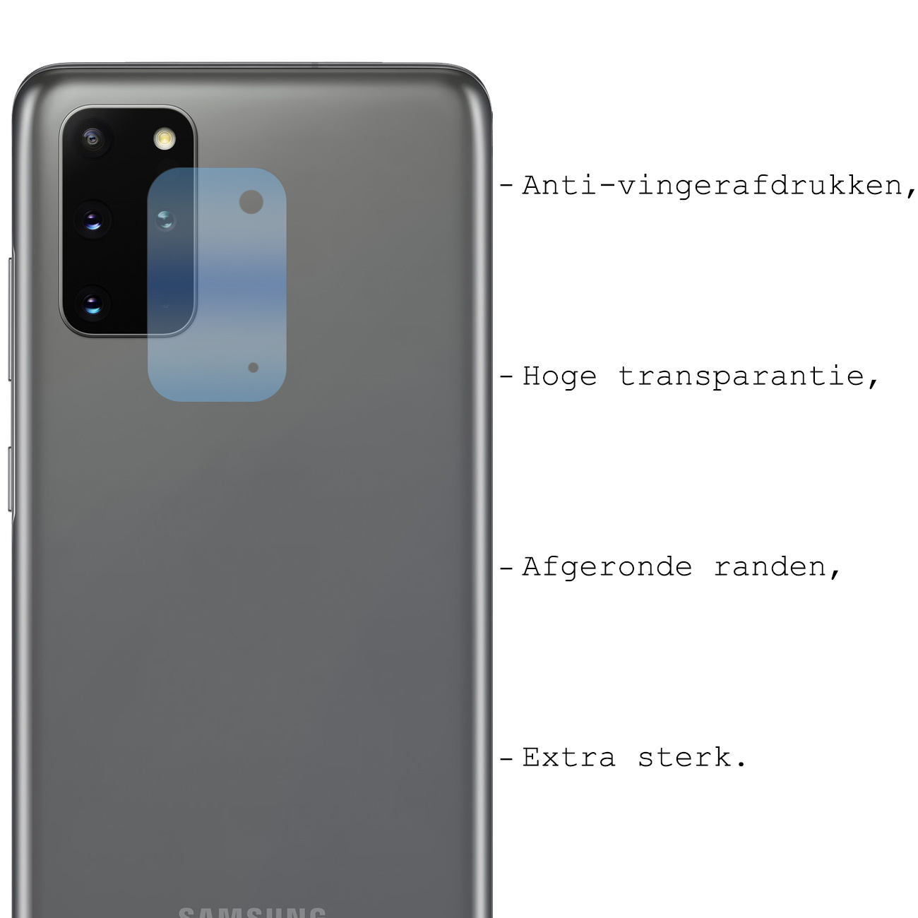 BASEY. Screenprotector Geschikt voor Samsung S20 Plus Camera Screenprotector Tempered Glass Beschermglas Camera - Screenprotector Geschikt voor Samsung Galaxy S20 Plus Camera Screen Protector - 3 Stuks