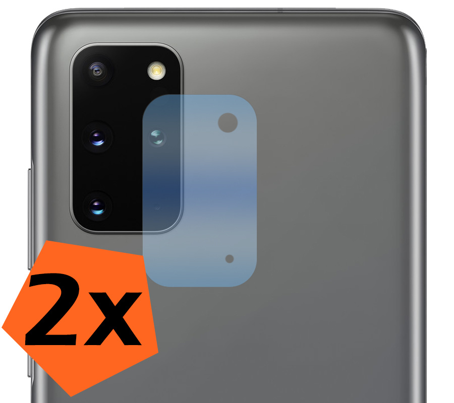 Nomfy Screenprotector Geschikt voor Samsung S20 Plus Camera Screen Protector Beschermglas - Screenprotector Geschikt voor Samsung Galaxy S20 Plus Camera Screenprotector Tempered Glass - 2 PACK