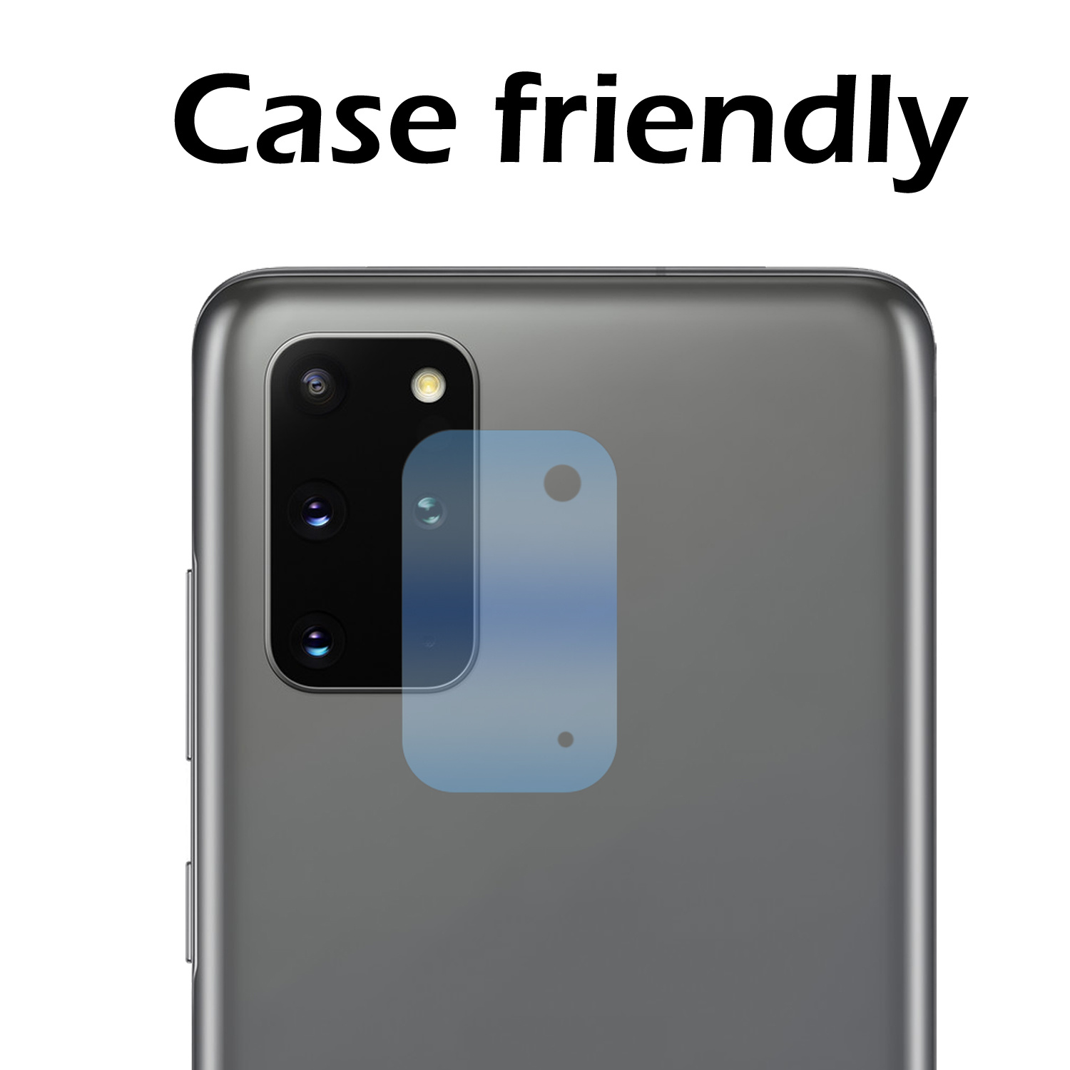 Nomfy Screenprotector Geschikt voor Samsung S20 Plus Camera Screen Protector Beschermglas - Screenprotector Geschikt voor Samsung Galaxy S20 Plus Camera Screenprotector Tempered Glass - 3 PACK