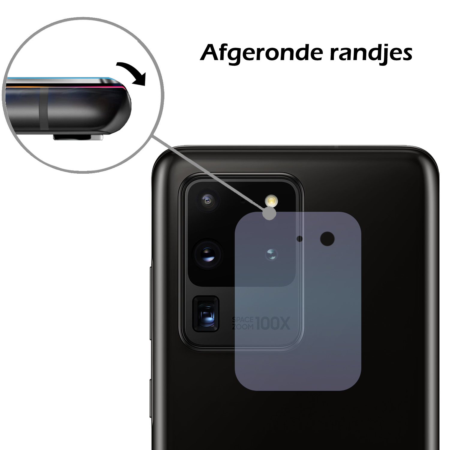 Nomfy Screenprotector Geschikt voor Samsung S20 Ultra Camera Screen Protector Beschermglas - Screenprotector Geschikt voor Samsung Galaxy S20 Ultra Camera Screenprotector Tempered Glass - 2 PACK
