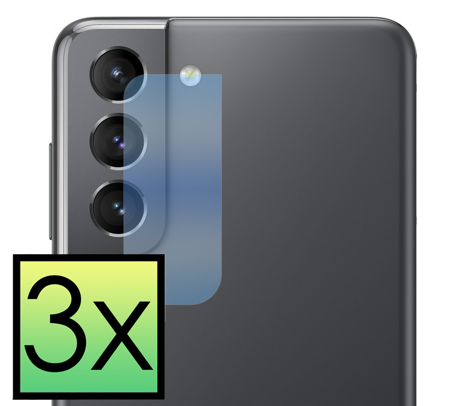 NoXx Screenprotector Geschikt voor Samsung S21 Plus Camera Screenprotector Gehard Glas - Screenprotector Geschikt voor Samsung Galaxy S21 Plus Screenprotector Camera Tempered Glass - 3x