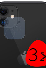 BASEY. Screenprotector Geschikt voor iPhone 11 Camera Screenprotector Tempered Glass Beschermglas Camera - Screenprotector Geschikt voor iPhone 11 Camera Screen Protector - 3 Stuks