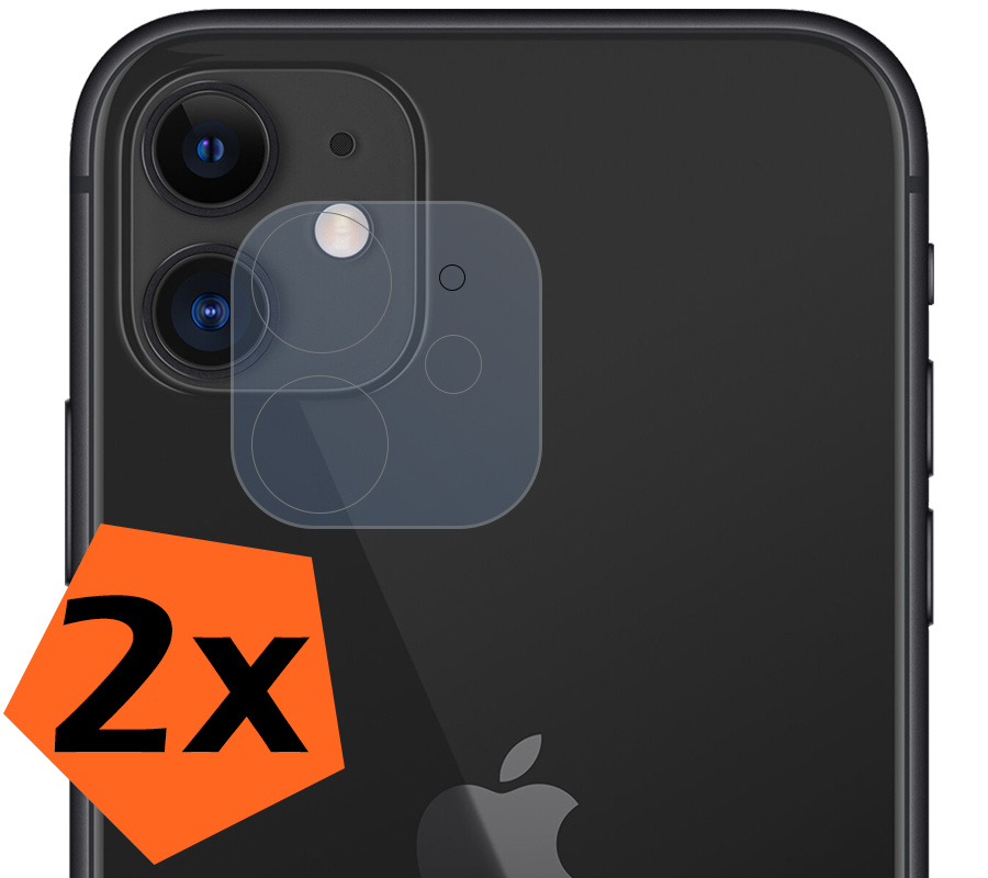 Nomfy Screenprotector Geschikt voor iPhone 11 Camera Screen Protector Beschermglas - Screenprotector Geschikt voor iPhone 11 Camera Screenprotector Tempered Glass - 2 PACK