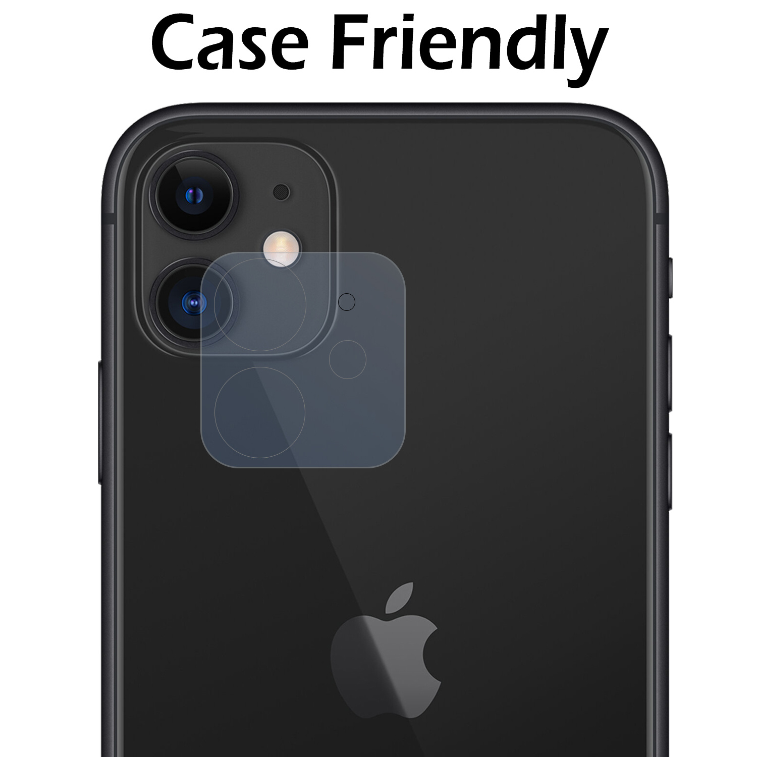 Nomfy Screenprotector Geschikt voor iPhone 11 Camera Screen Protector Beschermglas - Screenprotector Geschikt voor iPhone 11 Camera Screenprotector Tempered Glass - 2 PACK