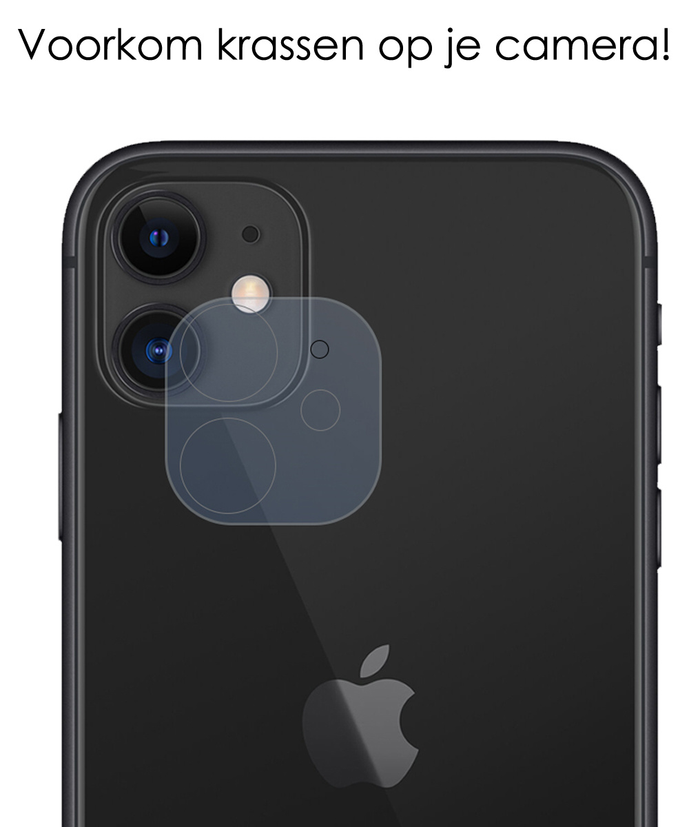 NoXx Geschikt voor iPhone 12 Mini Camera Screenprotector Glas - Samsung S20FE Camera Protector Camera Screenprotector