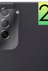 NoXx Screenprotector Geschikt voor Samsung S21 FE Camera Screenprotector Gehard Glas - Screenprotector Geschikt voor Samsung Galaxy S21 FE Screenprotector Camera Tempered Glass - 2x