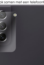 NoXx Screenprotector Geschikt voor Samsung S21 FE Camera Screenprotector Gehard Glas - Screenprotector Geschikt voor Samsung Galaxy S21 FE Screenprotector Camera Tempered Glass - 3x
