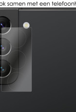 NoXx Screenprotector Geschikt voor Samsung S22 Plus Camera Screenprotector Gehard Glas - Screenprotector Geschikt voor Samsung Galaxy S22 Plus Screenprotector Camera Tempered Glass - 3x