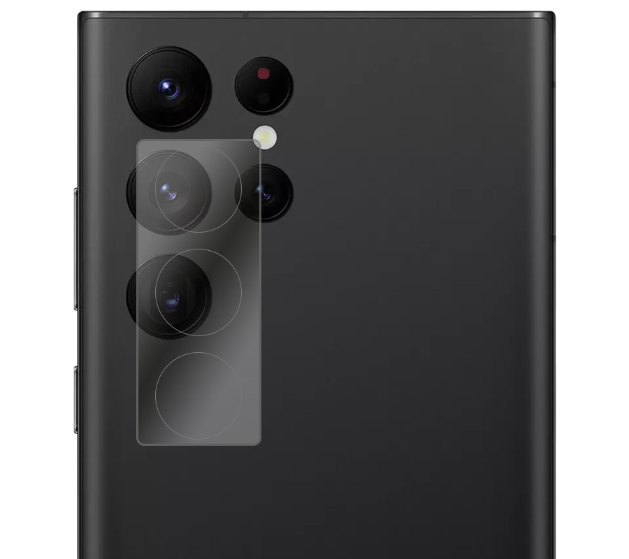NoXx Screenprotector Geschikt voor Samsung S22 Ultra Camera Screenprotector Gehard Glas - Screenprotector Geschikt voor Samsung Galaxy S22 Ultra Screenprotector Camera Tempered Glass
