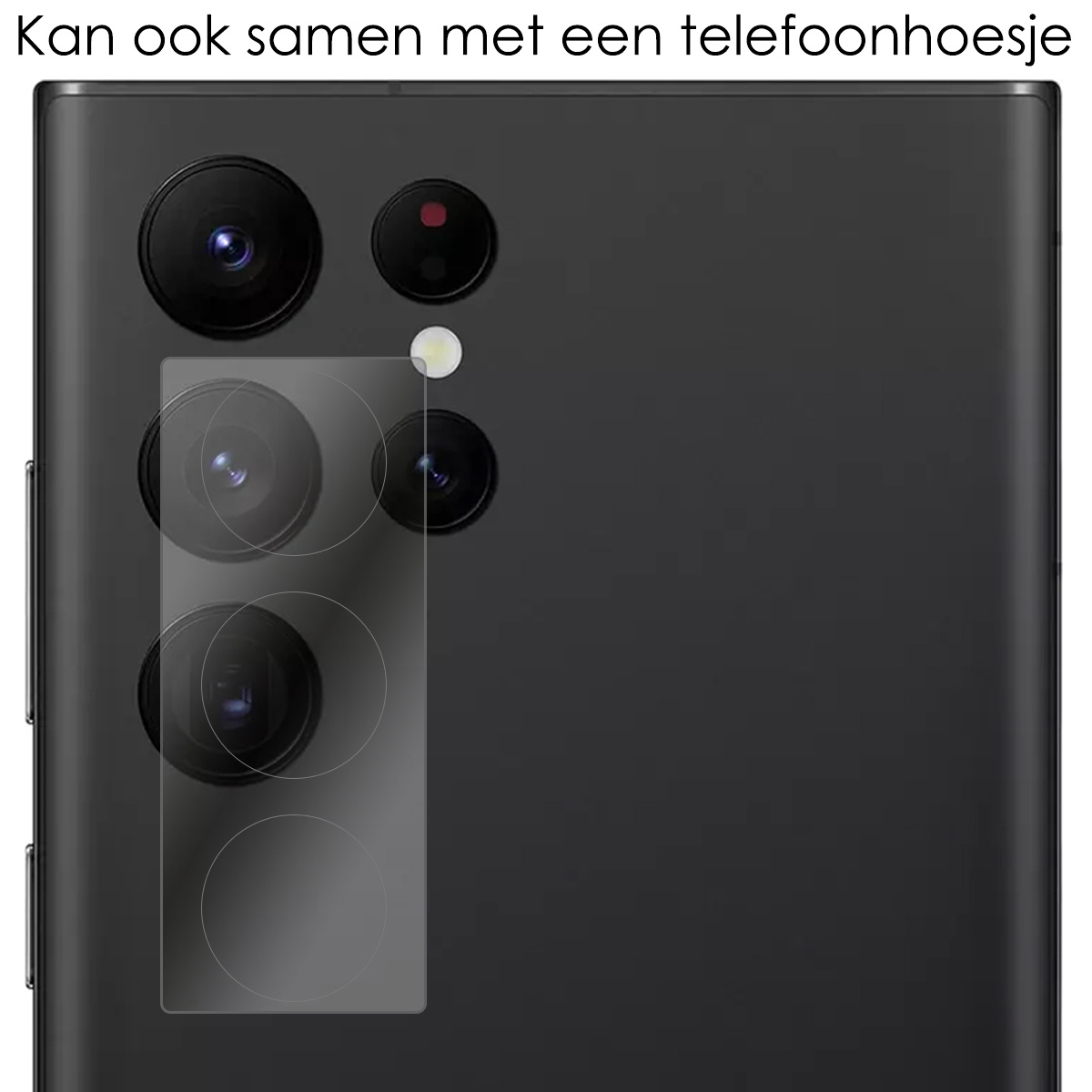 NoXx Screenprotector Geschikt voor Samsung S22 Ultra Camera Screenprotector Gehard Glas - Screenprotector Geschikt voor Samsung Galaxy S22 Ultra Screenprotector Camera Tempered Glass - 2x