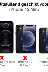 NoXx Screenprotector Geschikt voor iPhone 12 Mini Camera Screenprotector Gehard Glas - Screenprotector Geschikt voor iPhone 12 Mini Screenprotector Camera Tempered Glass - 2x