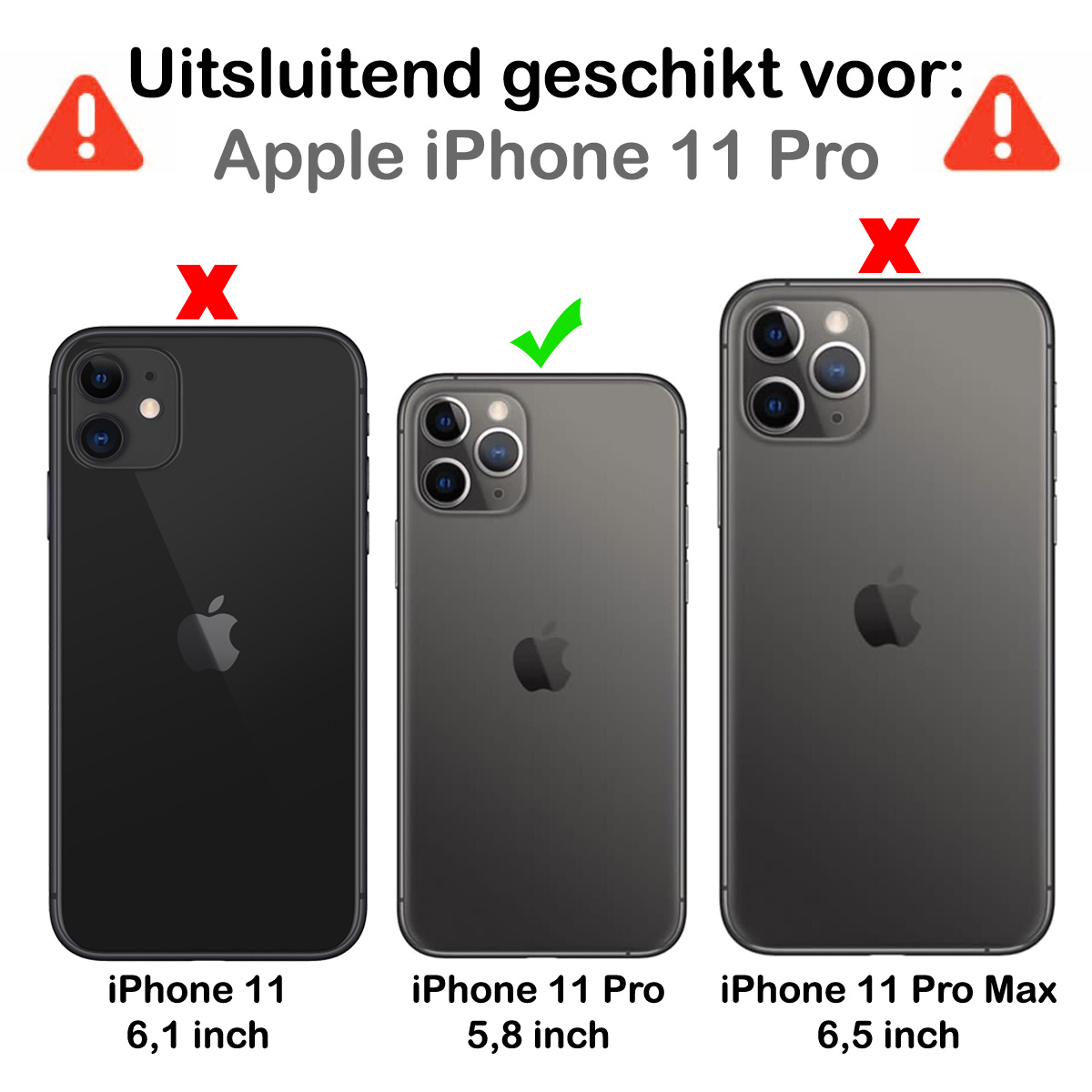 BASEY. Screenprotector Geschikt voor iPhone 11 Pro Camera Screenprotector Tempered Glass Beschermglas Camera - Screenprotector Geschikt voor iPhone 11 Pro Camera Screen Protector - 3 Stuks