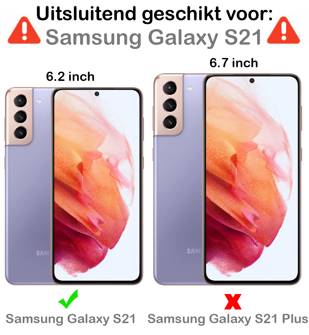 Nomfy Screenprotector Geschikt voor Samsung S21 Camera Screen Protector Beschermglas - Screenprotector Geschikt voor Samsung Galaxy S21 Camera Screenprotector Tempered Glass - 2 PACK