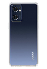 NoXx Hoes Geschikt voor OPPO Find X5 Lite Hoesje Cover Siliconen Back Case Hoes Met 2x Screenprotector - Transparant
