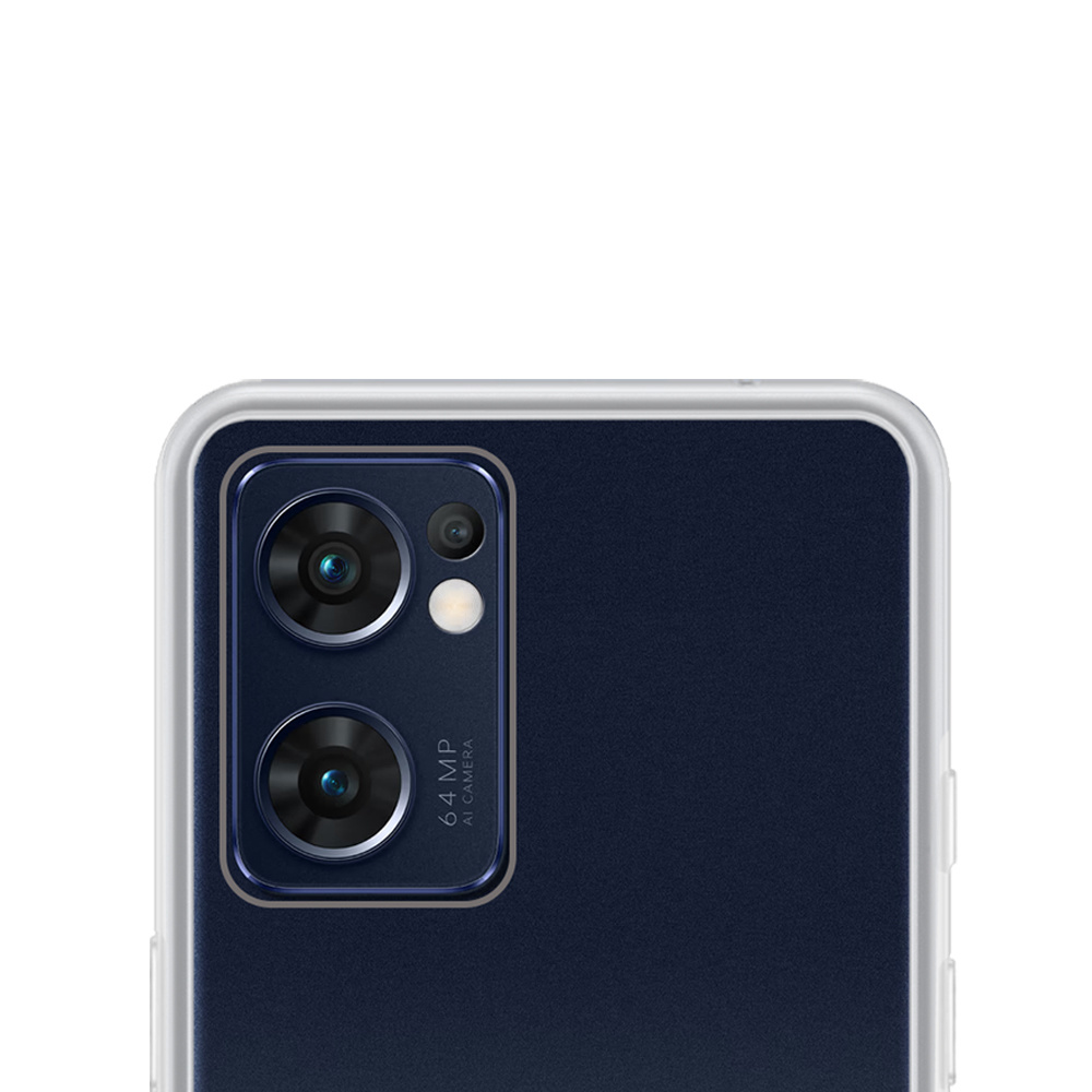 NoXx Hoes Geschikt voor OPPO Find X5 Lite Hoesje Cover Siliconen Back Case Hoes Met 2x Screenprotector - Transparant