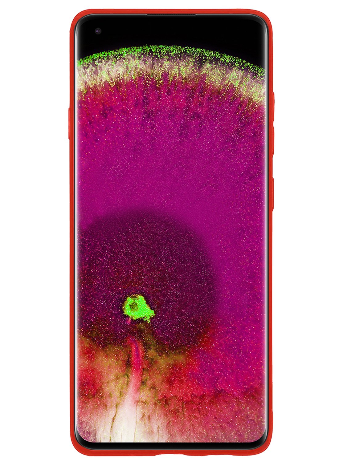 NoXx Hoes Geschikt voor OPPO Find X5 Pro Hoesje Cover Siliconen Back Case Hoes - Rood - 2x