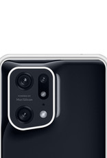NoXx Hoes Geschikt voor OPPO Find X5 Pro Hoesje Cover Siliconen Back Case Hoes Met 2x Screenprotector - Transparant