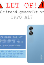 OPPO A17 Hoesje Shock Proof Case Transparant Hoes - OPPO A17 Hoes Cover Shockproof Transparant