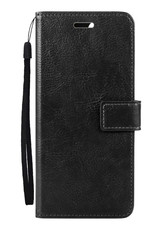 Nomfy Hoesje Geschikt voor OPPO A17 Hoes Bookcase Flipcase Book Cover - Hoes Geschikt voor OPPO A17 Hoesje Book Case - Zwart