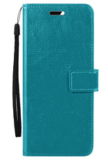 Nomfy Hoesje Geschikt voor OPPO A17 Hoes Bookcase Flipcase Book Cover - Hoes Geschikt voor OPPO A17 Hoesje Book Case - Turquoise
