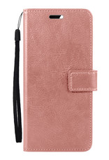 Nomfy Hoesje Geschikt voor OPPO A17 Hoes Bookcase Flipcase Book Cover - Hoes Geschikt voor OPPO A17 Hoesje Book Case - Rosé goud