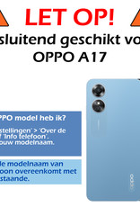 Nomfy OPPO A17 Screenprotector Bescherm Glas Tempered Glass - OPPO A17 Screen Protector - 2x