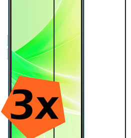 Nomfy Nomfy OPPO A57 Screenprotector Glas Full Cover - 3 PACK