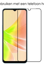 NoXx Screenprotector Geschikt voor OPPO A57 Screenprotector Tempered Glass Gehard Glas Full Cover - 2x
