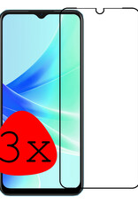 BASEY. Screenprotector Geschikt voor OPPO A57 Screenprotector Beschermglas Full Cover - Screenprotector Geschikt voor OPPO A57 Screen Protector Full Cover - 3 Stuks