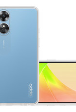 NoXx Hoes Geschikt voor OPPO A17 Hoesje Cover Siliconen Back Case Hoes - Transparant