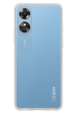 NoXx Hoes Geschikt voor OPPO A17 Hoesje Cover Siliconen Back Case Hoes - Transparant