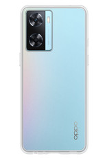 Nomfy Hoesje Geschikt voor OPPO A57 Hoesje Siliconen Cover Case - Hoes Geschikt voor OPPO A57 Hoes Back Case - Transparant