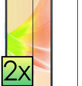 NoXx NoXx OPPO A17 Screenprotector Glas Full Cover - 2 PACK