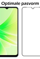 Nomfy Screenprotector Geschikt voor OPPO A17 Screenprotector Bescherm Glas - Screenprotector Geschikt voor OPPO A17 Screen Protector Tempered Glass Full Screen Full Cover